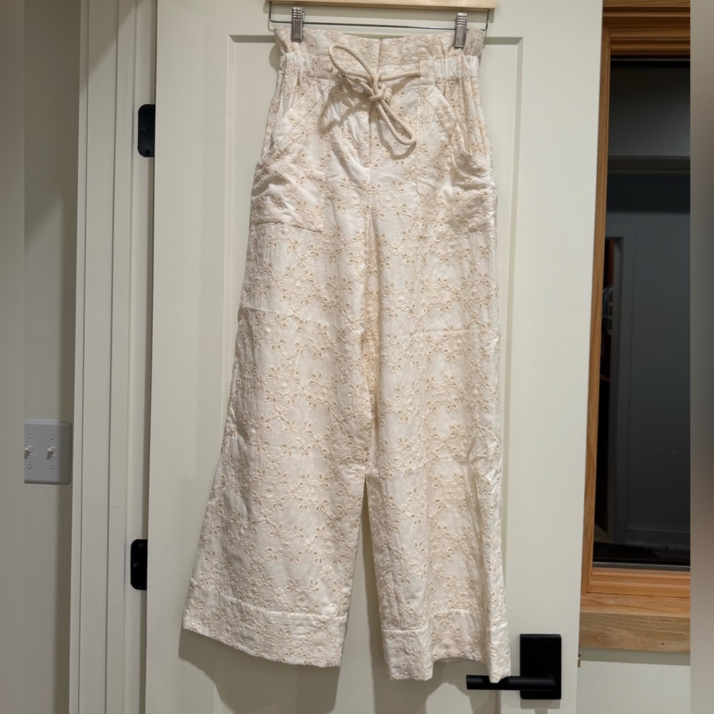 Sezane Jacques Trousers - Eyelet